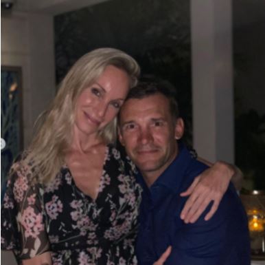 Kristen Pazik with her spouse Andriy Shevchenko